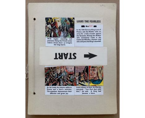 LOUIS THE FEARLESS (1950's) - (9 in Lot) 33 x 40.5 cm)Original story boards from GIRL Comic for Martin Lucas Ltd Mini Cine fi