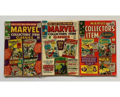 MARVEL COLLECTORS' ITEM CLASSICS LOT #1, 2, 3 (3 in Lot) - (1965/66 - MARVEL - Cents/Pence Stamp - FR/G) - Reprints classic S