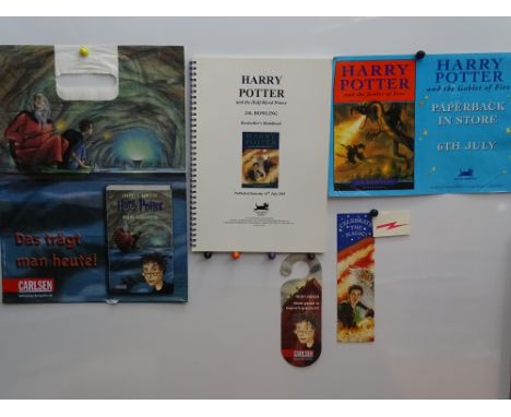 HARRY POTTER and the HALF BLOOD PRINCE (2009) - Booksellers' Guide Pack - includes sticker / bag / book mark / door hanger an