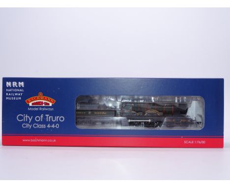OO Gauge: A BACHMANN 31-725A City Class Steam Locomotive - 'City of Truro' - GWR Green Livery - limited edition for NRM - E (