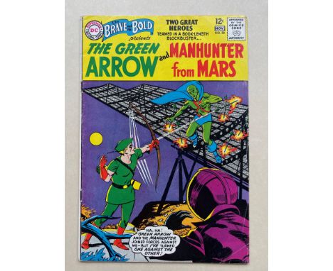 BRAVE &amp; BOLD #50, 51- MARTIAN MANHUNTER &amp; GREEN ARROW + AQUAMAN &amp; HAWKMAN (2 in Lot) - (1963/64 - DC) FN/VFN (Cen