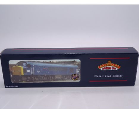 OO Gauge: A BACHMANN 32-676Z Class 45 Diesel - 'The Royal Marines ' - BR Blue Livery - limited edition for ModelZone - E (app