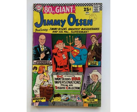 JIMMY OLSEN: SUPERMAN'S PAL #95 - (1966 - DC - Cents Copy/Pence Stamp - VG) - 80 Page Giant Size issue - Curt Swan cover and 