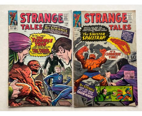 STRANGE TALES #129, 132 (2 in Lot) - (1965 - MARVEL - Cents Copy/Pence Stamp) - GD/VG - Run includes Human Torch and the Thin