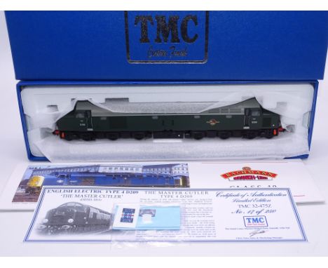 OO Gauge: A BACHMANN / TMC re-finished 32-475Z Class 40 diesel loco - 'D209 The Master Cutler' - BR Green Livery - limited ed