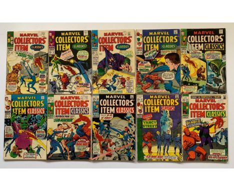 MARVEL COLLECTORS' ITEM CLASSICS LOT #13, 14, 15, 16, 17, 18, 19, 20, 21, 22 (10 in Lot) - (1967/69 - MARVEL - Cents/Pence St