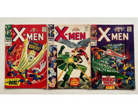X-MEN #28, 29, 30 (3 in Lot) - (1967 - MARVEL - Pence Copy) - VG/FN - Run includes first appearance Banshee, Ogre with appear