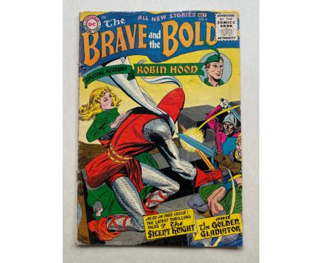 BRAVE &amp; THE BOLD #6  - (1956 - DC) GD (Cents Copy) -  Robin Hood, the Silent Knight and the Golden Gladiator (his last ap