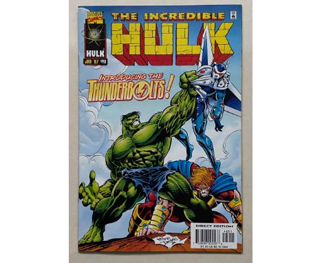 HULK #449 (1997 - MARVEL - Cents Copy) - NM+ - First appearance of the Thunderbolts (Citizen V, Meteorite, Techno, MACH-1, So