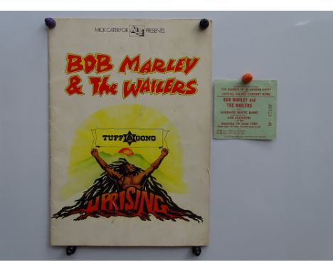 BOB MARLEY &amp; THE WAILERS (1980) - Summer of '80 Garden Party - programme and ticket stub