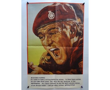 WILD GEESE (1978) complete set of 4 X British Double Crown (20" x 30" - 51 x 76 cm) film posters - ROGER MOORE / RICAHRD BURT