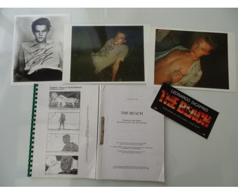 THE BEACH (2000) - (LEONARDO DICAPRIO - directed by Danny Boyle) - script, a book containing a large quantity of photocopied 