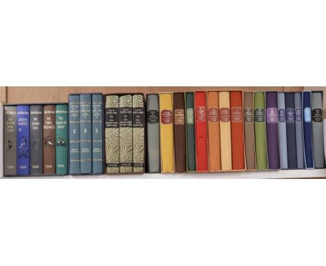 Folio Society, English Classics - Buchan, John, 5 vols, in slip case, Stephen Leslie - Hours in a Library, 3 vols, in slip ca