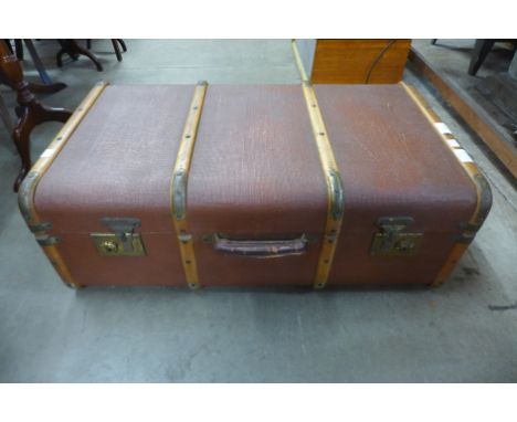 An early 20th Century steamer trunk 