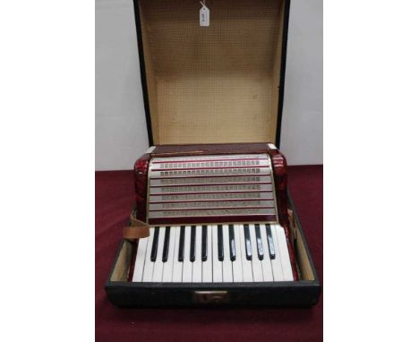 Worldmaster accordion in case