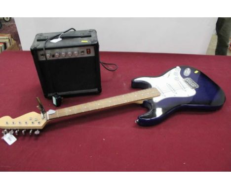 Electric guitar and GA-15 amplifier