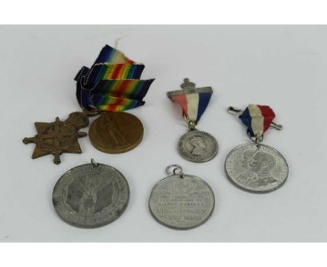 First World War pair comprising 1914 - 15 Star named to K. 21835. F. Tanner. STO. 1. R.N. and Victory medal named to 21835 F.