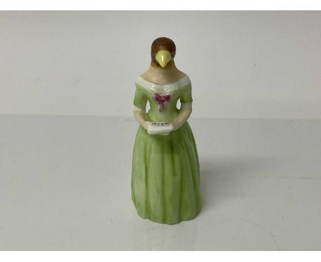 Rare Royal Worcester Diffidence figural candle snuffer, based on Jenny Lind, 10.5cm highIn good condition with no damage.