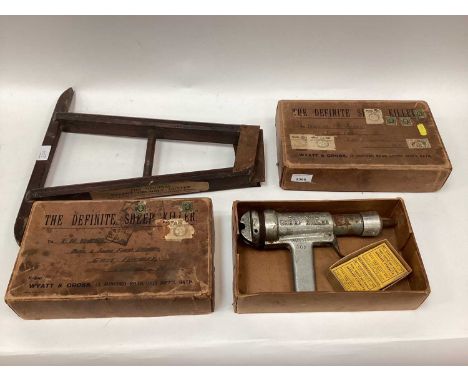 Agricultural interest: 'The Definite Sheep Killer' - two boxed livestock tools, together with 'The Orginal Patent Crumbly Cut