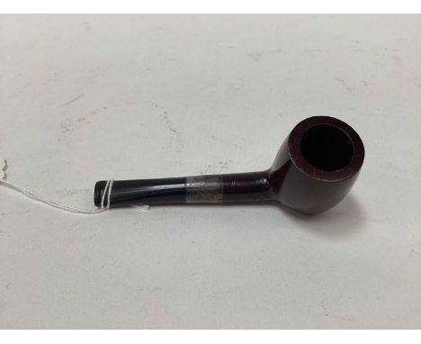 Dunhill '75 Years of Pipe Craftsmanship' pipe with silver collar, light signs of wear