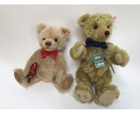 Steiff Eight bears for Harrods Years 2008 - 2015.