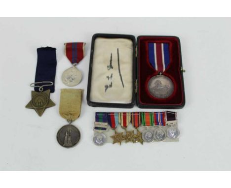 Victorian Khedive's Star dated 1882, together with a Victorian Army Temperance medal, Elizabeth II Coronation medal, British 