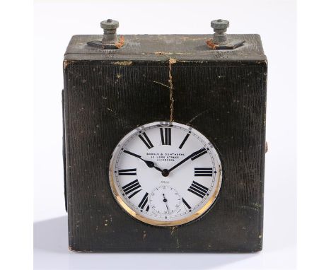Early 20th Century Goliath MM & Co Patent light watch, the watch with a signed dial Boodle & Dunthorne 13 Lord Street Liverpo
