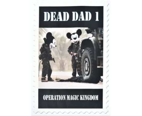 James Cauty (British b. 1956)
Dead Dad 1, 2007
Lithograph poster, part of the Operation Magic Kingdom series
Unsigned, open e