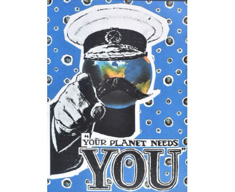 Brian Jones (British)
Your Planet Needs You, 2005
Screen print hand-rendered by the artist
Signed, titled and numbered 44/91 