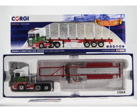 Corgi Special Edition Scania R ( Rear Tag ) Log Trailer Eddie Stobart - Carlisle Cumbria 1.50 Diecast Model CC13742 - Part of
