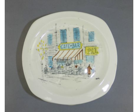 Midwinter 'Riviera' Set of 12 Plates, 6 inches in diameter. Circa 1954.