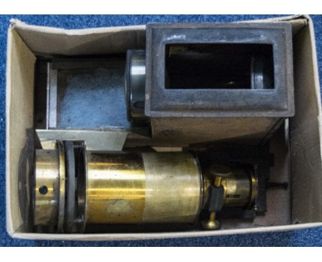 Magic Lantern Lacquered Brass 7 Inch Magic Lantern, by John Wrench & Son, London. In Need Of Restoration