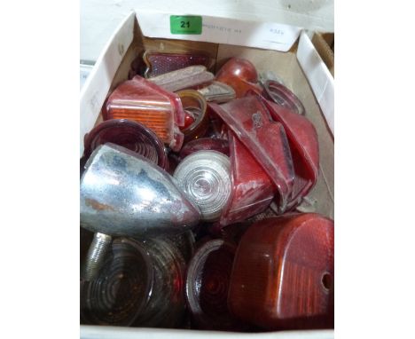 A box of side a tail lamp lenses