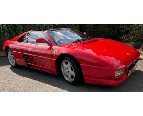 Make and Model: Ferrari 348 TS Registration: EBV 396 Year : 1990 Colour: Red Engine Capacity: 3405cc Chassis No: ZFFKA3600000