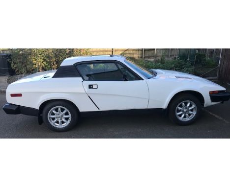 Triumph TR7  Make and Model: Triumph TR7 Registration: AJH 32IT Year : 1979Colour: White Engine Capacity: 1998ccDocuments: V5