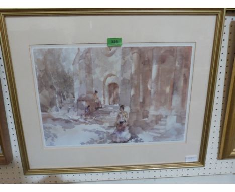 W.RUSSELL-FLINT. BRITISH 20TH CENTURY Fine art print, Midday Shade 12'x18'