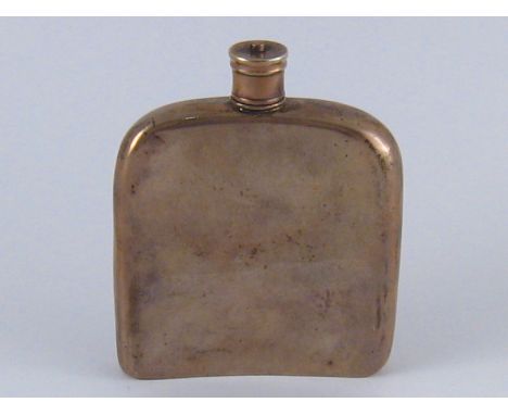 A Victorian silver hip flask, Joseph Willmore, Birmingham, 1842. Wt.135gm. 