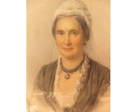 Havell, ( 19th century) portrait of Julie Alexander, watercolour, signed Havell bottom left and dated 1887, 51 x 40cm  