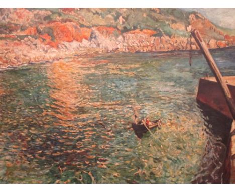 After Dame Laura Knight (British, 1877-1970) Lamorna Cove, Cornwall bears signature to the reverse oil on canvas, unframed 61