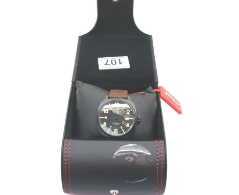 Boxed gents Hanowa Swiss military wristwatch, dial D: 40 mm. P&amp;P Group 1 (£14+VAT for the first lot and £1+VAT for subseq