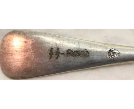 Third Reich Waffen SS spoon. P&amp;P Group 1 (£14+VAT for the first lot and £1+VAT for subsequent lots) 