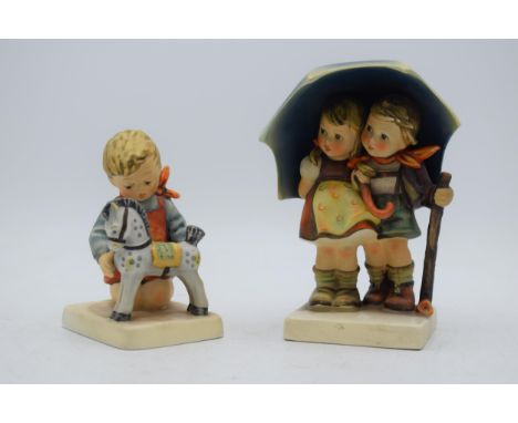 Hummel / Goebel figure Horse Trainer No.423 and Hummel figure Stormy Weather, No.71 larger size, 6.25'' tall (2).  In good co