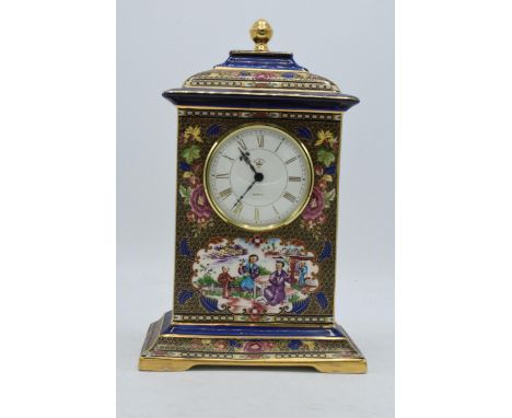 Masons ironstone Imperial Mandarin clock for Compton and Woodhouse, 24cm high.  In good condition with no obvious damage or r