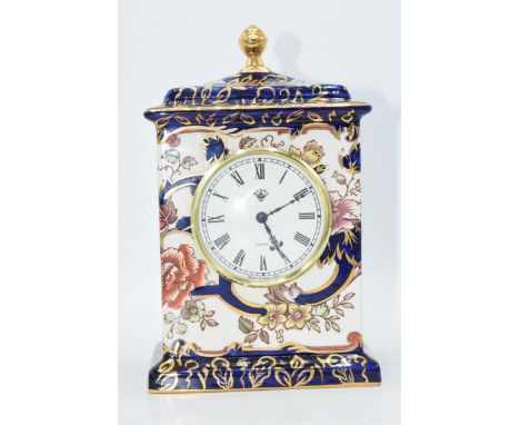 Masons Royal Mandalay mantle clock, working order, 20cm tall.  In good condition with no obvious damage or restoration.