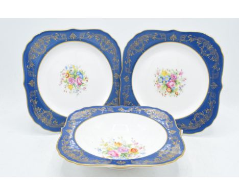 Royal Worcester 'Maple' pattern pottery to include 2 plates and a soup bowl, 21cm diameters (3).  In good condition with no o