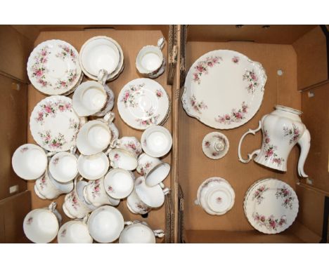 Royal Albert Lavender Rose to include teapot, sugar, plates, cups, saucers and side plates plus others (Qty).  Mix of firsts 