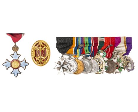 The awards of Sir Reginald P. Biddle, comprising: C.B.E. civil issue, in Garrard’s presentation case Knight Batchelor’s badge