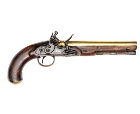 A similar pistol to lot 145, dated 1827, the barrel marked to route “P”, breech struck only with London proofs, muzzle simila