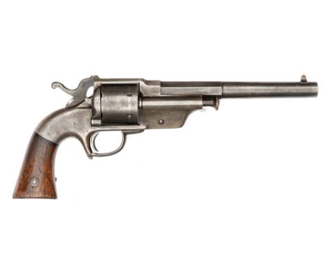 A scarce 6 shot .44” lip fire Allen & Wheelock single action Army revolver converted to rimfire, number 343 on the loading ga