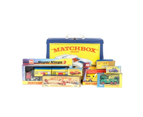 A Matchbox Collectors Case etc. To contain 48 examples, contains 29 mostly Matchbox including Routemaster double decker bus, 